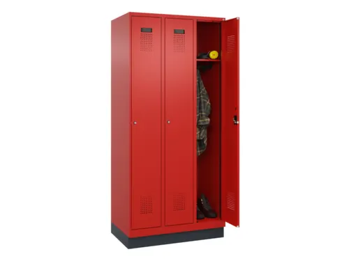 locker,HxBxD 1950x900x500mm,3vak,vak B 300mm,cil.-slot,sokkel