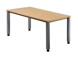 In hoogte verstelbaar bureau,HxBxD 680-760x1600x800mm,blad beuken