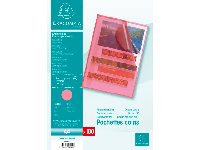 PK 100 L-mappen geko rrelde PP A4 rood