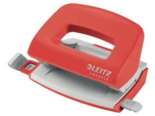 Perforator Leitz Nexxt Recycle mini 10 vel rood - 3