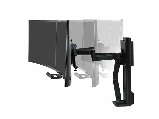 Ergotron Monitorarm 2 Schermen Tot 27 inch Trace Zwart
