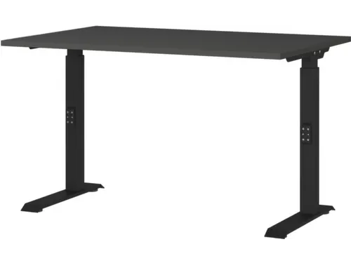 In hoogte verstelbaar bureau,HxBxD 680-910x1200x800mm,blad grafiet