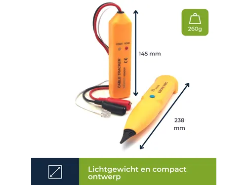 Multifunctionele kabelzoeker kabeltester met toongenerator en signaal