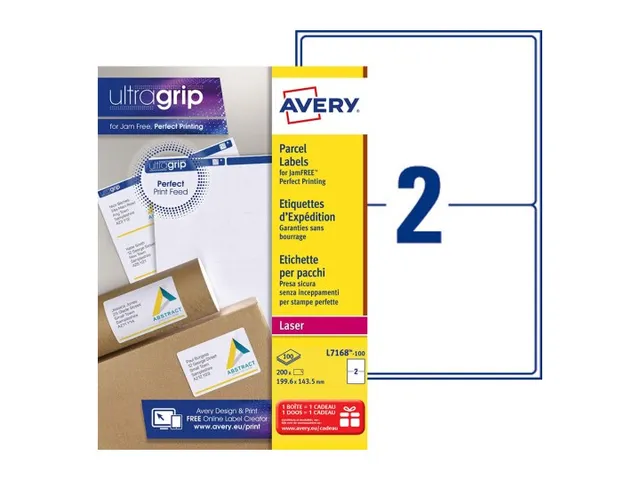 Verzendetiket Avery QuickPeel L7168-100 199.6x143.5mm Wit 200 stuks