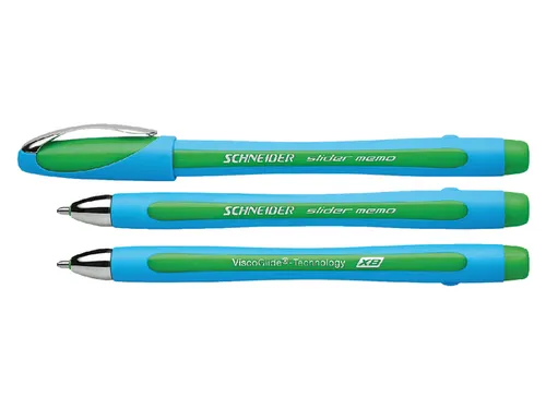 Balpen Schneider Slider Memo Groen Extra Breed