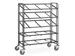 Esd-eurobakkenwagen 9383 300kg 600x400mm 5 Etages Open Ral7015