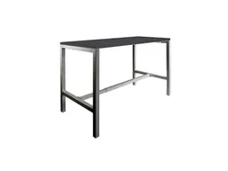 Domino Basic statafel 180x80cm 110cm houtprint schaduw 25mm zwart