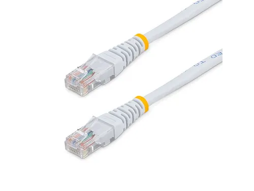 15m Cat5e Gegoten RJ45 UTP Netwerkkabel wit