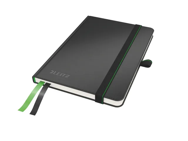 Notitieboek Leitz Complete A6 lijn 160 pagina's 100gr zwart