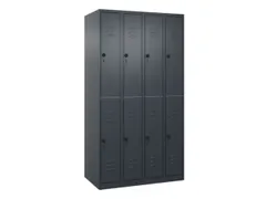 dubbeldekse locker,HxBxD 1850x1000x500mm,4x2vak.,vak B 250mm