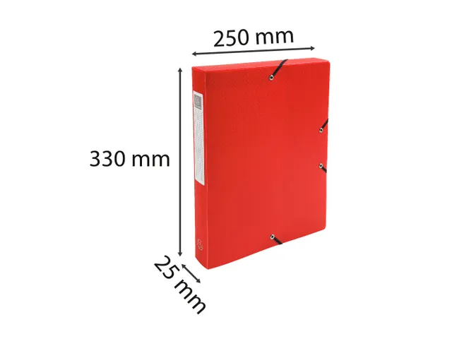 Klasseerdoos PP rug 25mm A4 rood