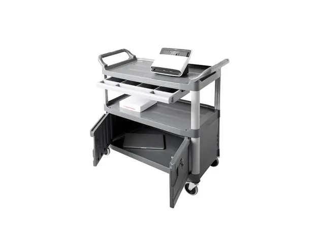 Chariot utilitaire X-tra avec tiroir et armoire Rubbermaid