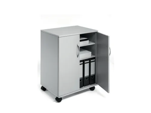 bijzetkast,HxBxD 748x528x400mm,grijs,2niveaus,1 OH