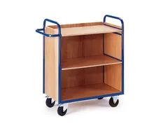 etagewagen,draagverm. 150kg,3etage(s),laadvl. LxB 1000x490mm,houtetage