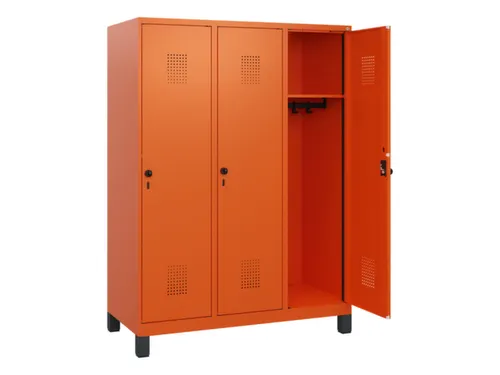 schoollocker,HxBxD 1630x1200x500mm,3vak,vak B 400mm,draaigrendel