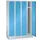 garderobekast,HxBxD 1800x1200x500mm,4vak,vak B 300mm,cil.-slot,sokkel