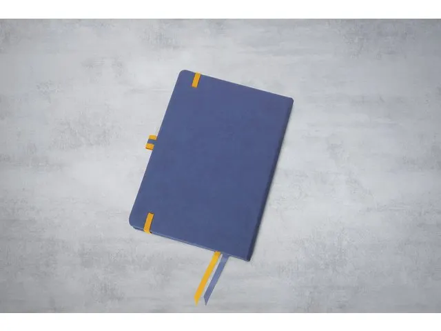 Weekagenda Linescape A5 2027 (EN) blauw Hardcover verticale indeling