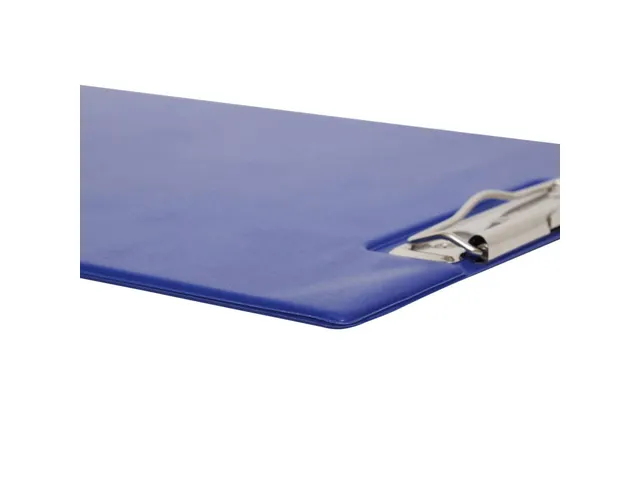 Klembordmap MAUL A4 staand PVC met penlus en insteek blauw
