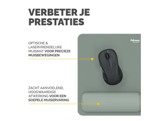 Muismat met polssteun Fellowes Breyta saliegroen 20x24cm - 10