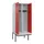 locker met bank,voor scheiding van kleding,HxBxD 2120x800x815mm,2vak
