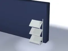 Inhaakstelling Aanbouwveld 2000x1006x535mm 3legborden Schuin 100kg