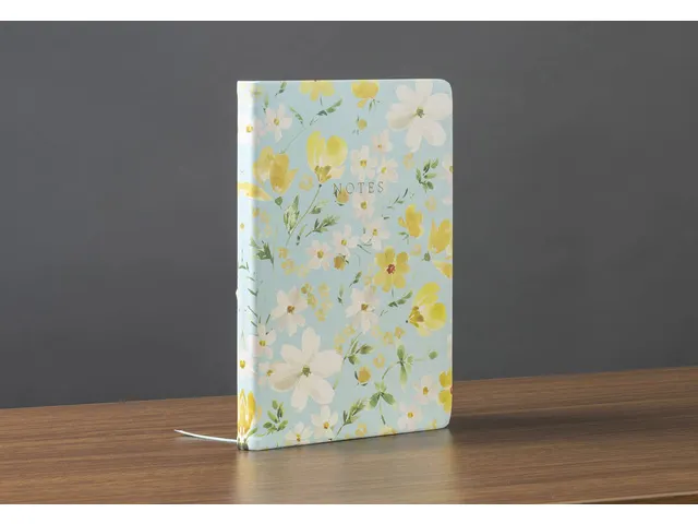 Notitieboek Eccolo Floral Notes lijn ca 15x20cm 80gr 256 pag.