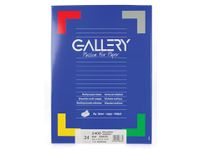 Gallery Witte Etiketten 66x33.9mm Ronde Hoeken