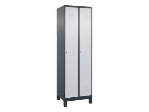 locker,HxBxD 1950x600x500mm,2vak,vak B 300mm,cil.-slot,voeten