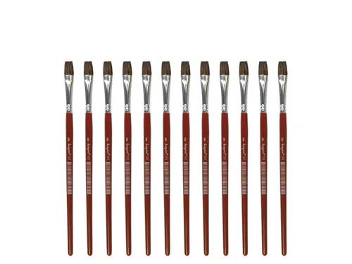 Penseel Kangaro Serie 121 plat Nr. 8 geitenhaar doos 12 stuks