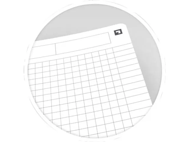Cahier à spirales Office Essentials 180 pages carreaux 5mm assorti