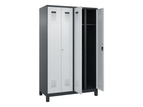 locker voor scheiding van kleding,HxBxD 1950x1200x500mm,4vak