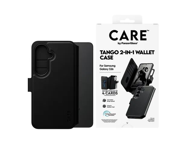 PanzerGlass CARE by Tango 2-in-1 Wallet Case w. Qi Samsung Galax