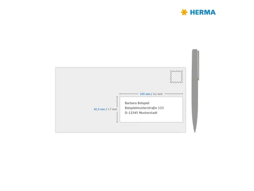 HERMA 5061 Verwijderbare etiketten A4 105x42,3mm Groen 280 stuks