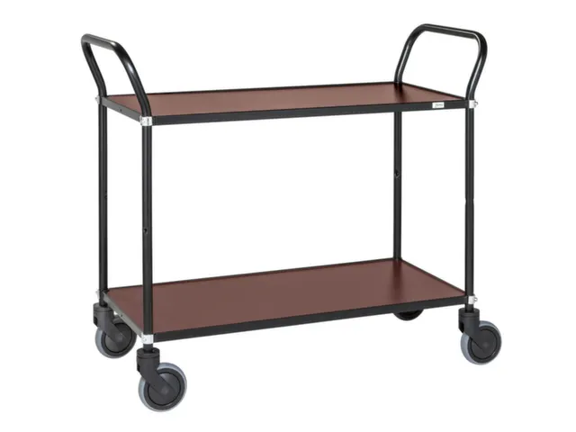 tafelwagen,draagverm. 250kg,2xhouten plaat,laadvl. LxB 950x430mm