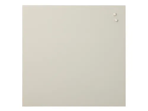 Glasmagneetbord Naga 45 x 45 cm Warm Grijs