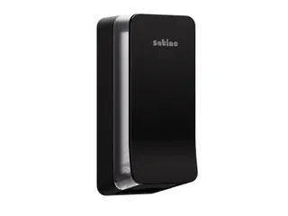 Toiletpapierdispenser Satino BT1 Hyginity gevouwen zwart 333425 - 2