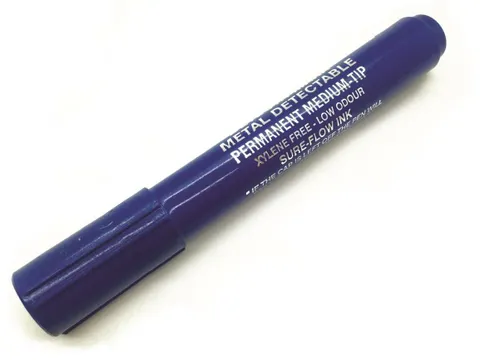 Detecteerbare Permanente Marker Schrijfkleur Blauw 10 Stuks