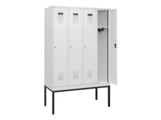 schoollocker,HxBxD 1950x1200x500mm,4vak,vak B 300mm,cil.-slot - 1