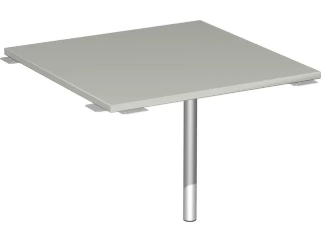 koppelelement voor bureau,90 °,HxBxD 680-820x800x800mm,blad lichtgrij