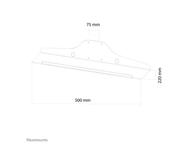 Neomounts KEYB-V050 Support de clavier/souris - max 10 kg - VESA 75x75