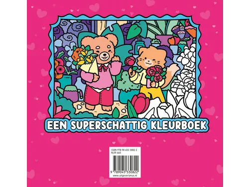 Kleurboek Cute en Cosy Tortelduifjes 64 pagina's