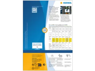 HERMA 9537 Weervast Outdoor folie-etiket A4 63,5x33,9mm Wit 960 stuks - 2