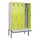locker met bank,voor scheiding van kleding,HxBxD 2120x1200x815mm,4vak