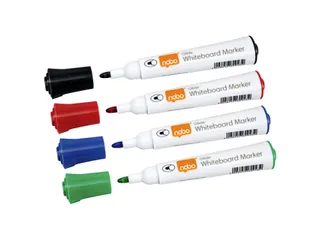 Whiteboardmarker Nobo Glide rond assorti 2mm 10st - 3