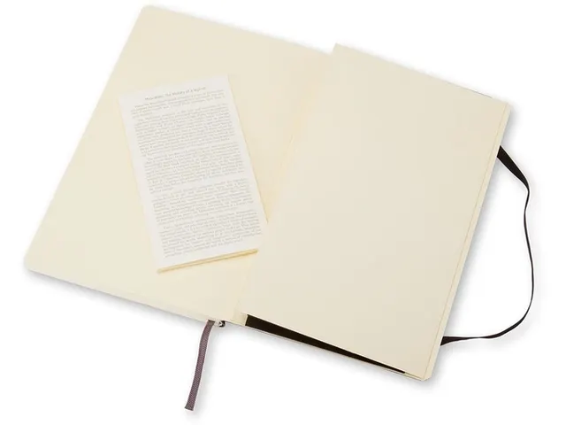 Notitieboek Moleskine large 130x210mm blanco soft cover zwart