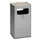 Combi-asbak Hxbxd 755X430X430Mm Vierkant Zilver