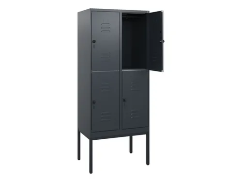 dubbeldekse locker,HxBxD 1950x800x500mm,2x2vak.,vak B 400mm
