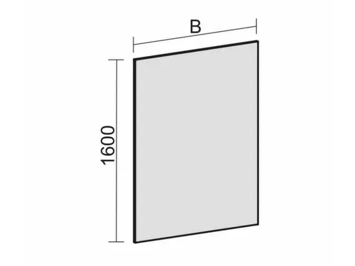 scheidingswand,v. kantoor-scheidingswand,textiel,HxB 1600x1600mm