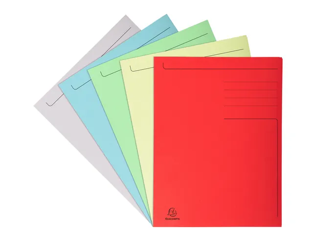 Dossiermap Exacompta Forever A4 3 kleppen 280gr assorti