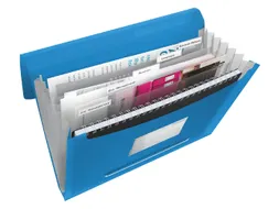Projectmap Vivida Pp Blauw A4 6 Vaks